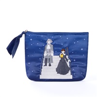 ゴースト&レディ　刺しゅうフラットポーチ